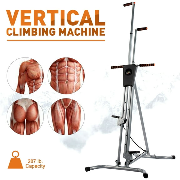 Preenex Vertical Climber Machine Home Stepper Fitness Equipment with LCD Display
