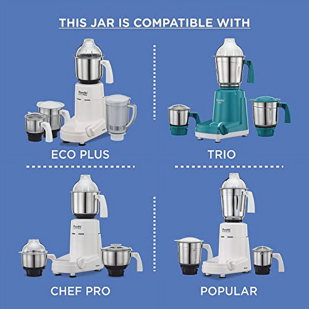 Preethi Medium Mixer Jar for Eco Twin, Eco Plus, Nitro and Blue Leaf, 1