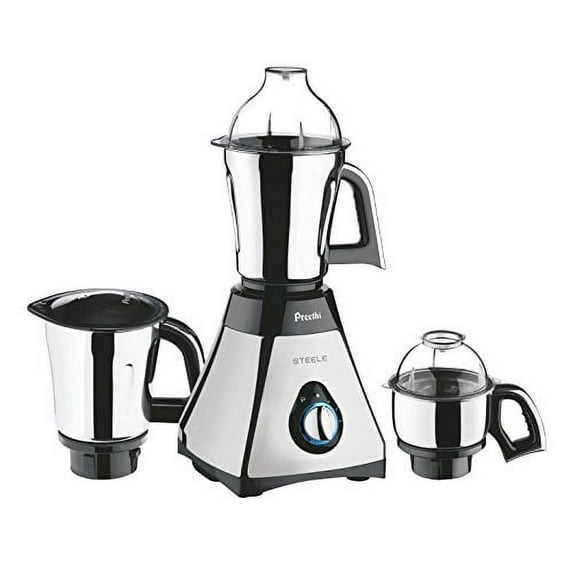 Preethi Mixer Grinder, 13 x 8.6 x 12.5 inches, Black, Silver