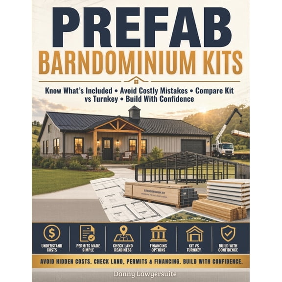 Prefab Barndominium Kits: Know What's Included, Avoid Costly Mistakes, Understand Shell vs Finished Cost, Check Land, Pe, (Paperback)