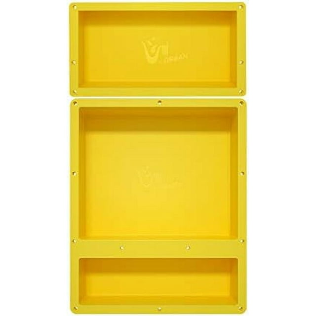 Prefabricated Shower Triple Shower Shelves 28" x 16" Shower (TWO S one