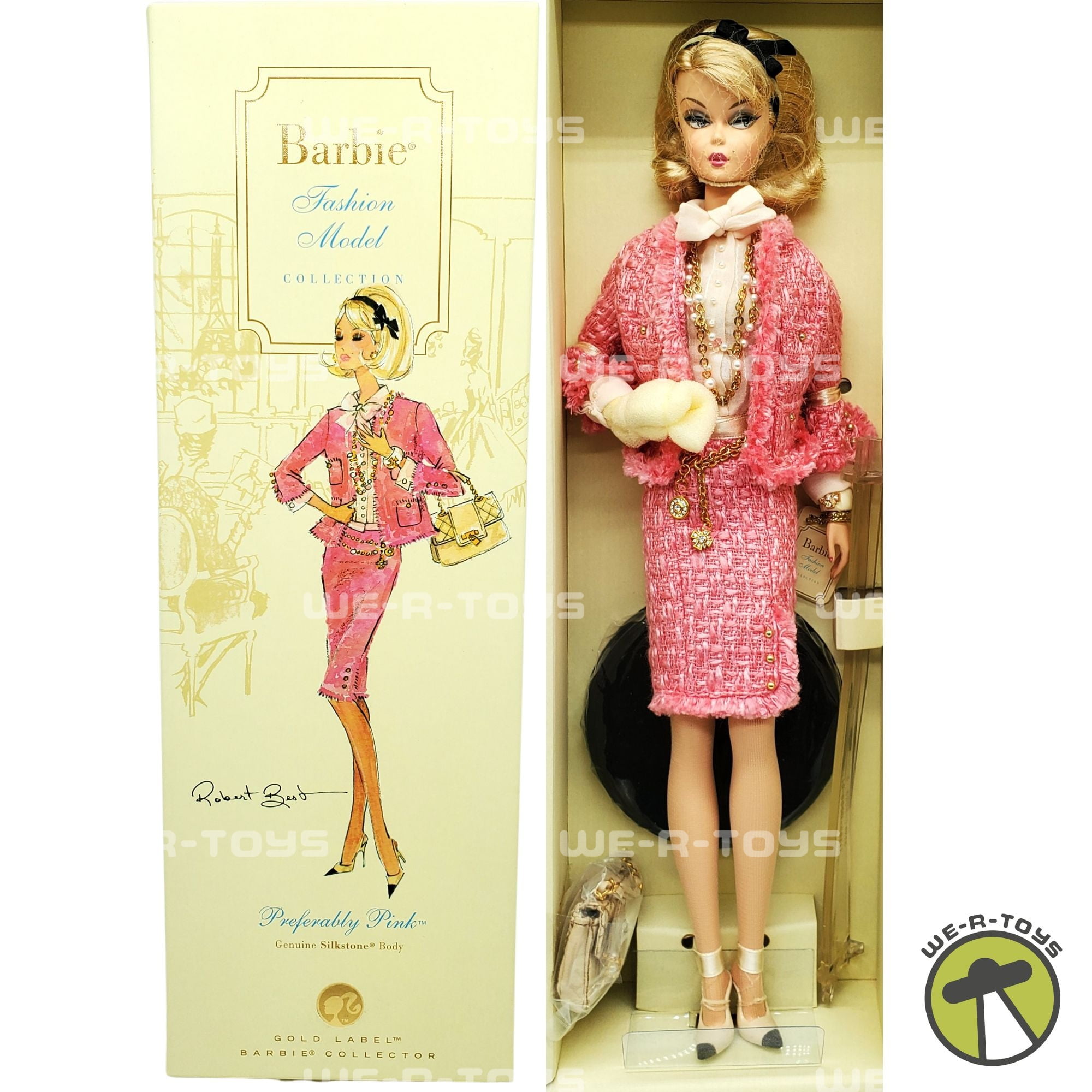 BFMC Preferably Pink Barbie Doll Toy Silkstone Gold Label Mattel