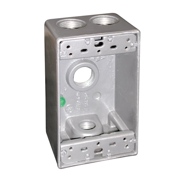 Preferred Industries 662031 Heavy Duty Aluminum Single Gang Weatherproof Electrical Box