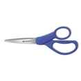thumbnail image 1 of Preferred Line Stainless Steel Scissors, 7" Long, 3.25" Cut Length, Blue Offset Handle | Bundle of 2 Each, 1 of 4
