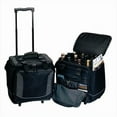 thumbnail image 1 of Preferred Nation 12 Bottle Wine Case Ice Chest Water Cooler with Wheels, Black, 1 of 3
