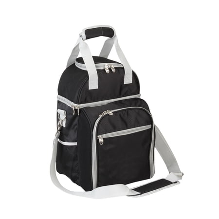 Preferred Nation P7453 BLK 2 Piece Hot & Cold Picnic Set - Black