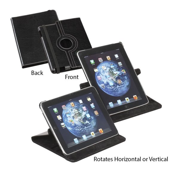 Preferred Nation 360 Degrees Rotation iPad Case, Black