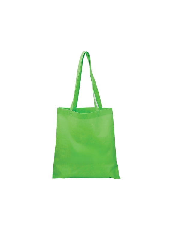 Easy Flat Tote, Reusable, Non Woven, Green, 15"x16"H