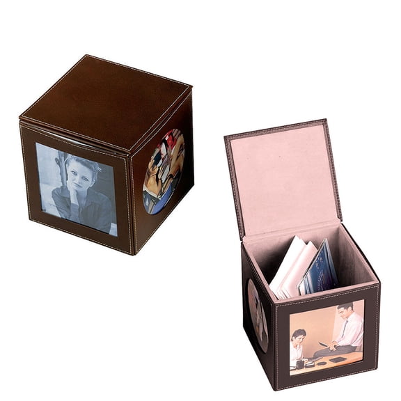 Preferred Nation Memory Cube Picture Frame 5"x5"x5" Brown