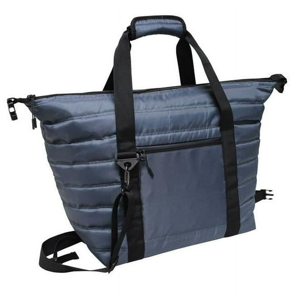 Preferred Nation P7417.GREY Siberian Quilted 40 Can Cooler Duffle, Grey
