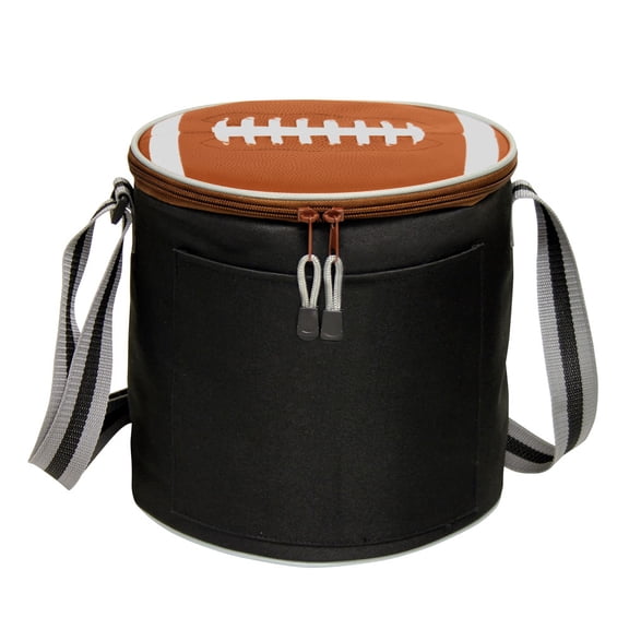 Preferred Nation P7361.BLK Sport Cooler Football, Black - Set of 2