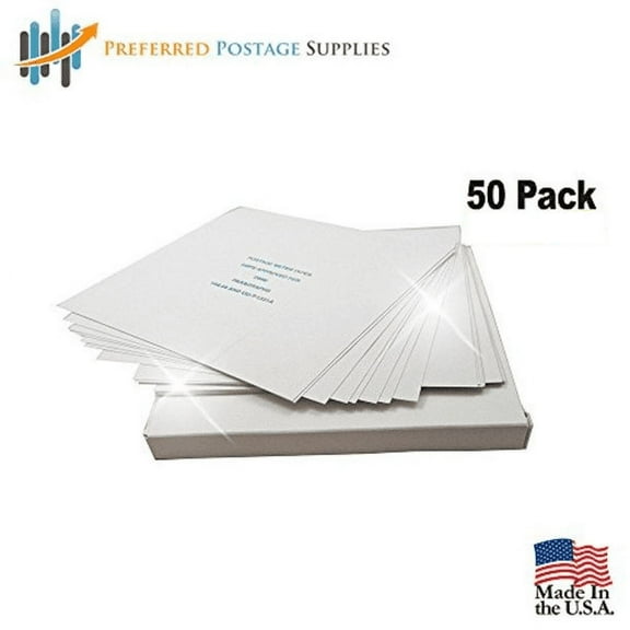 Preferred Postage Supplies (50 Pack) Preferred Postage Supplies Pinwheel Postage Meter Tapes 5.25x5.25 Compatible with Pitney Bowes, Neopost, Hasler and Francotyp Postalia (526)