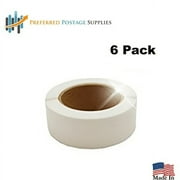 Preferred Postage Supplies 500 Super Gloss Clear Round Stickers Clear Retail Package Seals Mailing Seals Envelope Seals 1.5" Round Circle Wafer Stickers 500 Per Roll (1 Roll Per Box) Made In USA