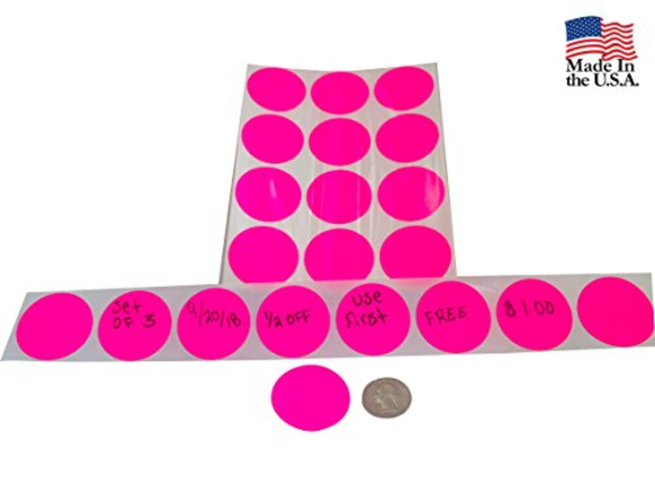 Preferred Postage Supplies Color Coding Labels Super Bright Fluorescent ...