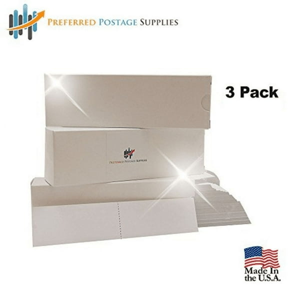 Preferred Postage Supplies Money Saver (3-Pack) 1500 Labels, Neopost Postage Meter Tapes Double Strip Tape 7" x 19/16"Neopost7465593/PT2N03/PT2N12 Hasler 9004020/PT2H03 Ultra