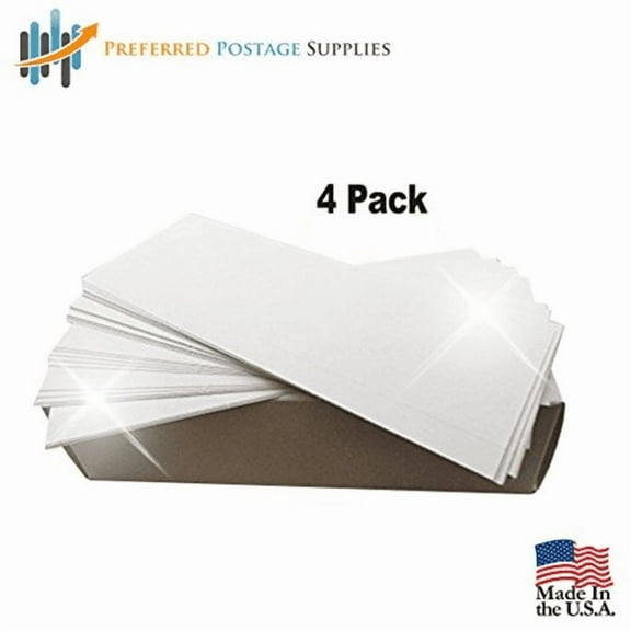 Preferred Postage Supplies Money Saver Four Pack 1000 count 6-1/2"x2.375" Postage Meter Tapes Compare to Postalia PLABEL One label per strip