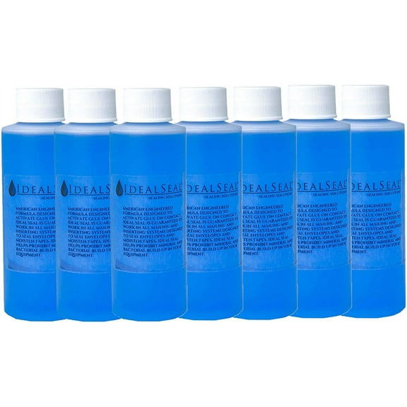 Preferred Postage Supplies Super Size Value Pack compare to ez seal sealing solution 7 Bottles of Concentrated Sealing Solution (Makes 7 Gallons) Compare To Pitney Bowes EZ Seal ez seal solution