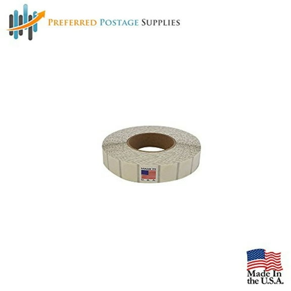 Preferred Postage Supplies Supplies Brand Clear Translucent 1" Wafer Tab Seals 5000 Roll 1" Round 7" outer dimension, 3" core Under 1 oz