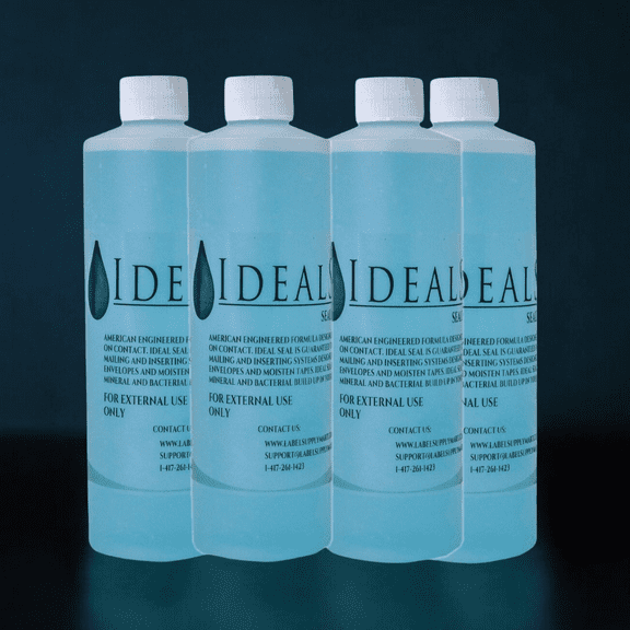 Preferred Postage Supplies Supplies Four Pints (64 Oz Total) Sealing Solution Compare to Pitney Bowes E-Z Seal 601-0