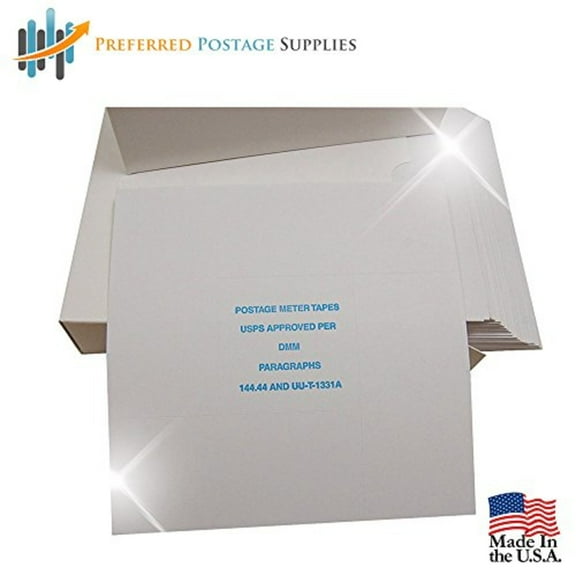 Preferred Postage Supplies Supplies (USPS APPROVED) Pinwheel Postage Meter Tapes 5.25x5.25 Compatible with Pitney Bowes Postage Machine, Neopost, Hasler, and Francotyp Postalia