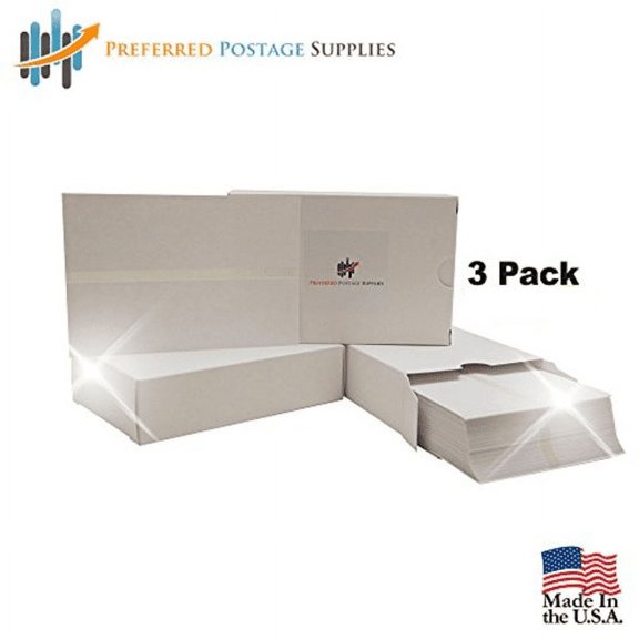Preferred Postage Supplies (USPS Approved) (3-Pack) Box of 300 Double Postage Meter Tapes 5.5 x 3.5 w/Perf Compares to Pitney Bowes 612-0, 612-7, 612-9 & 620-9 Postage Meter Tape 05204 2 labels/Sheet
