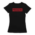 thumbnail image 1 of Preggers Graphic Women Black T-Shirt, Female Small, 1 of 4