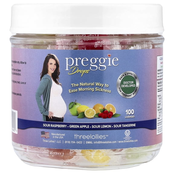 Preggie Drops, Assorted, 100 Lozenges