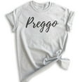 thumbnail image 1 of Preggo Shirt, Unisex Women's Shirt, Pregnancy Shirt, New Mom Shirt, Baby Announcement Shirt, Heather Ash, Medium, 1 of 6