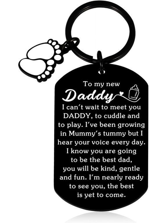 Pregnancy Announcement Gifts for Expectant Dads New Dads, First Fathers Day Keychain Gifts for New Dad, Gifts for First Time Dad New Dad to Be Gifts from Wife Father to Be Gifts Birthday Baby Shower