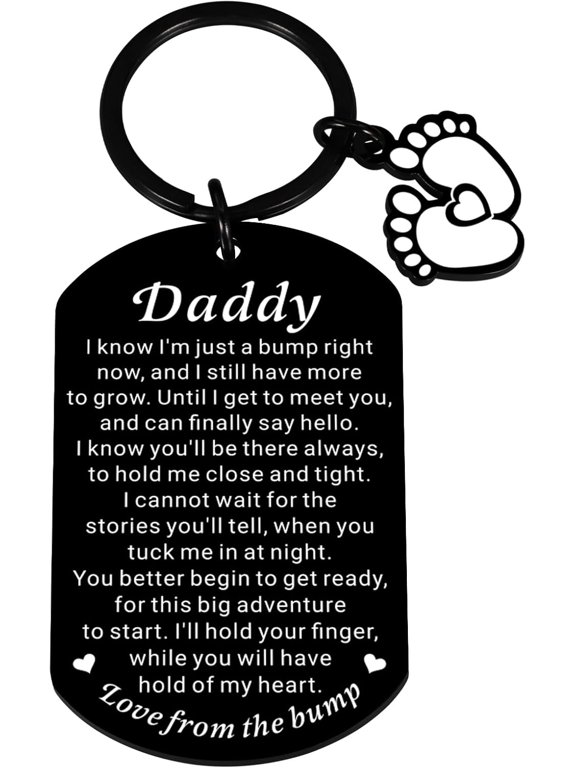 Pregnancy Announcement Gifts for Expectant Dads New Dads, First Fathers Day Keychain Gifts for New Dad, Gifts for First Time Dad New Dad to Be Gifts from Wife Father to Be Gifts Birthday Baby Shower