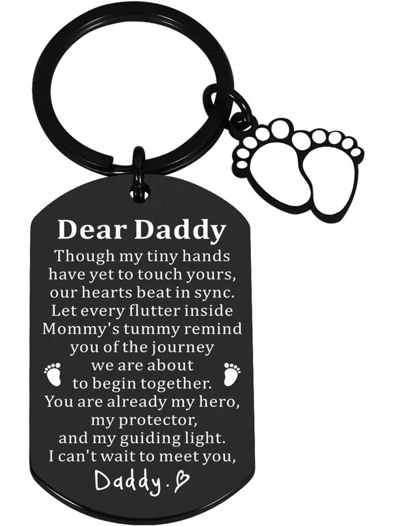 Pregnancy Announcement Gifts for Expectant Dads New Dads, First Fathers Day Keychain Gifts for New Dad, Gifts for First Time Dad New Dad to Be Gifts from Wife Father to Be Gifts Birthday Baby Shower