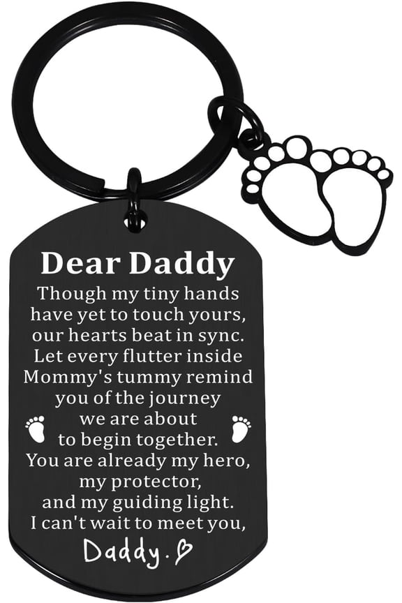 Pregnancy Announcement Gifts for Expectant Dads New Dads, First Fathers Day Keychain Gifts for New Dad, Gifts for First Time Dad New Dad to Be Gifts from Wife Father to Be Gifts Birthday Baby Shower