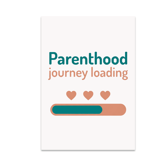 Pregnancy Announcement Parenthood Loading Art - Expecting Parents - 13x19 Poster Print