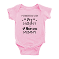 thumbnail image 1 of Pregnancy Announcement:Promoted From Dog Mommy To Human Mommy Baby Boy Girl Outfits, 1 of 5