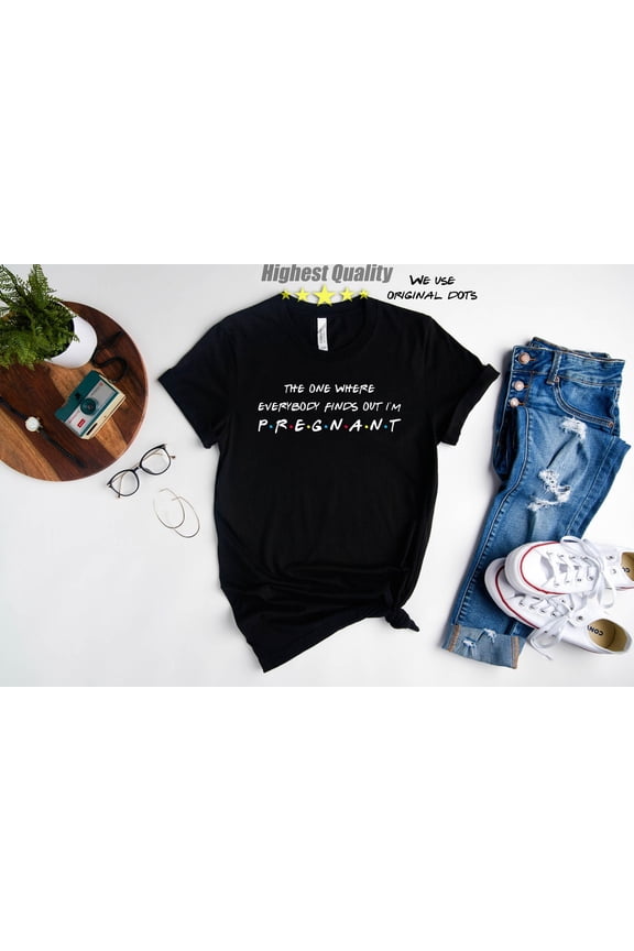 Pregnancy Announcement Shirt, Maternity TShirt, Mom Shirt, Pregnancy Reveal, Pregnancy, Motherhood, Friends Shirt, Mommy to Be TShirt All Size S-5Xl