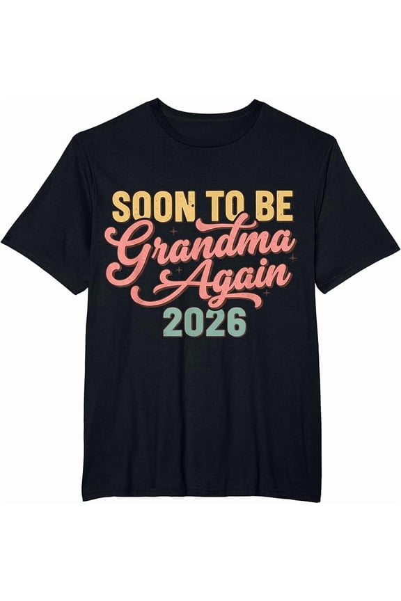 Pregnancy Announcement Shirt Soon To Be Grandparent Again 2026 Graphic,for men and women up to 5XL