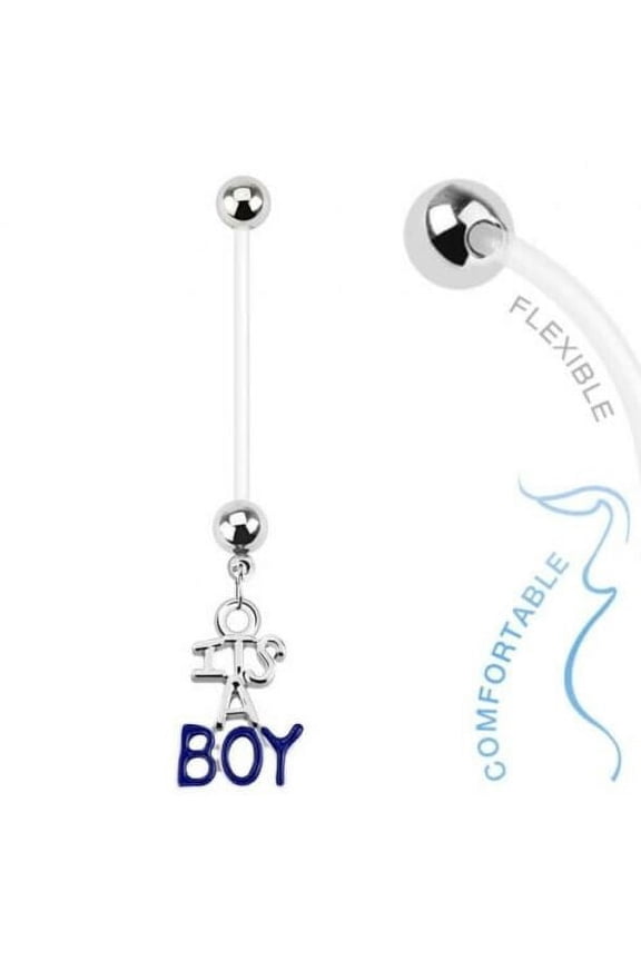 Pregnancy Belly Rings Bioflex Surgical Steel Pregnant Navel Naval Boy