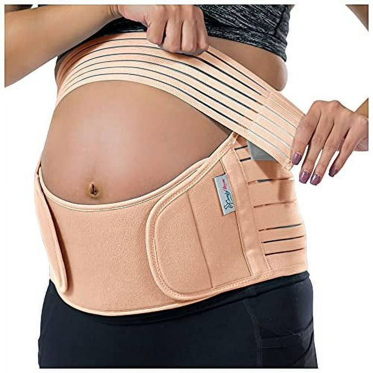 Pregnancy Belly Support Band - Pregnancy Belt – For Back Pain and Pelvic  Pressure During Pregnancy - Maternity Support Belt - Maternity Belt By  Comfy Mom (Peach/M) 