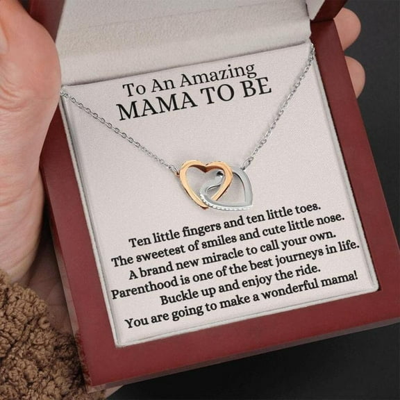 Pregnancy Gift for Daughter Necklace, Gift for Mama to be Necklace, First Time Mom Gift, Pregnancy Gift for Wife, New Mom Gift from Husband, Necklace With Meaningful Message Card Inside