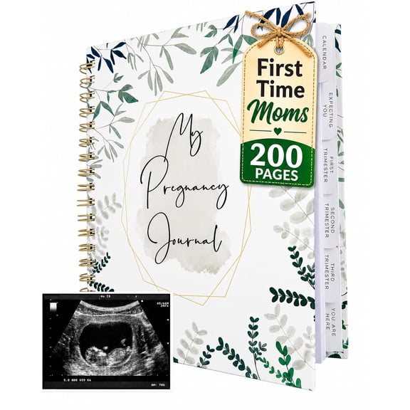 Pregnancy Journal for First Time Moms | Weekly Pregnancy Tracker & Baby Book | 200-Page Maternity Journal | Pregnancy Must Haves Keepsake Gift | Premium Hardcover Pregnancy Book for Expecting Moms