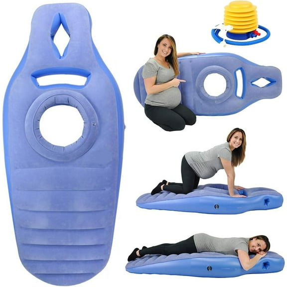 Pregnancy Mattress with Hole, Inflatable Pregnancy Pillow,Comfort for Stomach & Side Sleepers, Pregnancy Must Haves for Back, Neck, Shoulder, HIPS, Belly for Pregnent Women