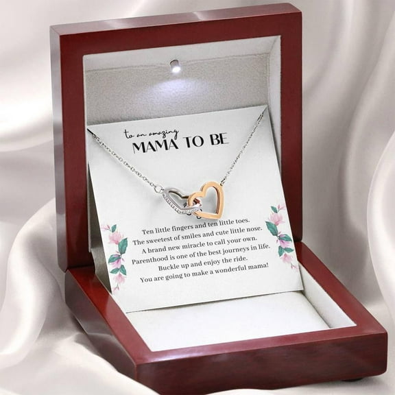 Pregnancy New Mom Gift - First Time Mom Necklace with Meaningful Message Card, Mother's Day Gift for New Mom, Beautiful Jewelry for Her
