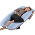 thumbnail image 1 of Pregnancy Pillow(2 Sideds)-U Shaped Maternity Body Pillow with Cooling Cover, 1 of 3