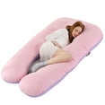 thumbnail image 1 of Pregnancy Pillow(2 Sideds)-U Shaped Maternity Body Pillow with Cooling Cover, 1 of 2