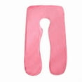 thumbnail image 1 of Pregnancy Pillow for Sleeping, U-Shaped Soft Full Body Pillow Decoration, Maternity Pillow, Removable Maternity Pillow Cover, Large Washable Cooling Pillow for Legs, Back, Neck, Shoulder, 130x70cm, 1 of 6
