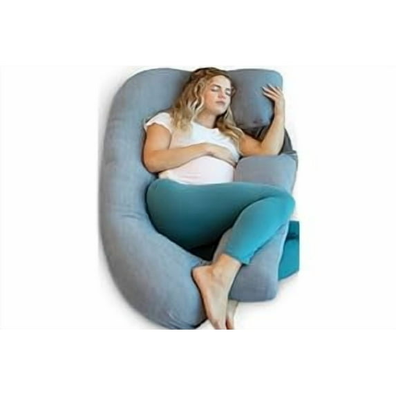 Pregnancy Pillow, U Shaped Full Body Maternity Pillows,Grey