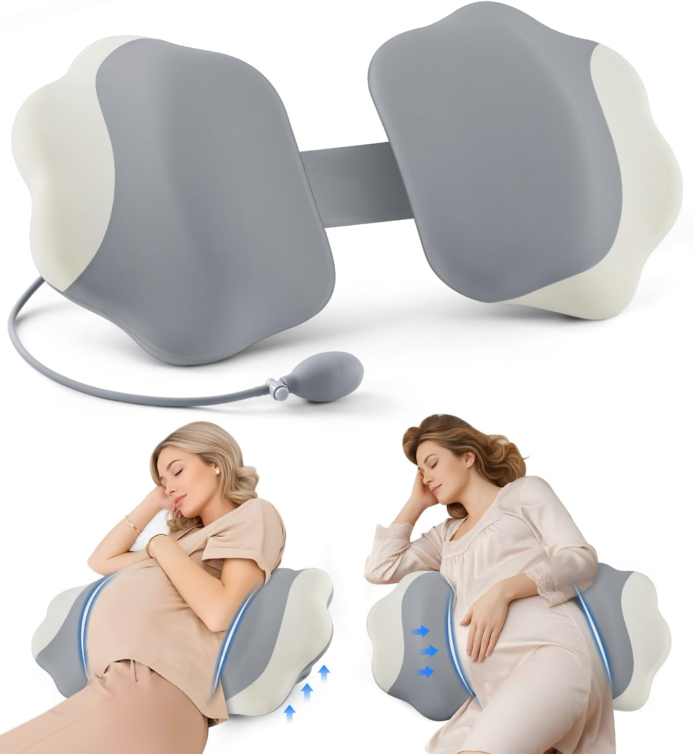 Memory Foam Pregnancy Pillows for Sleeping, Maternity Pillow Support for Back Belly HIPS, Adjustable Travel Wedge Pillow for Pregnant Women, Side Sleeping Pregnant Pillows with Cooling Pillowcase