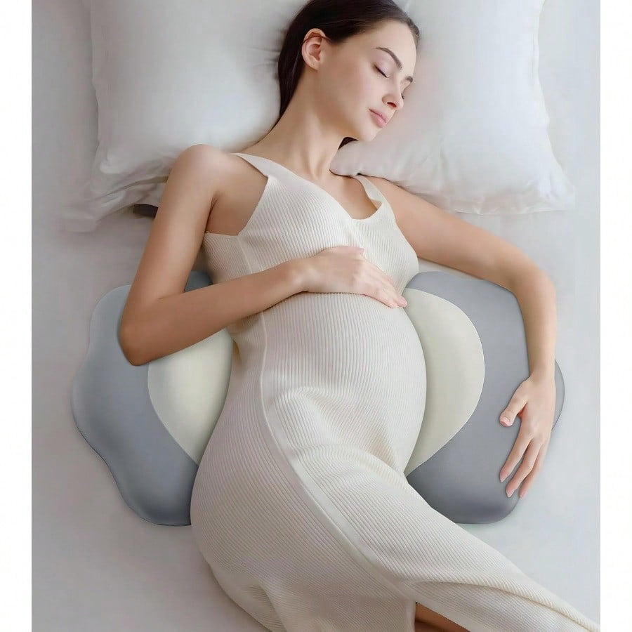 Pregnancy Pillows for Sleeping Memory Foam Maternity Pillow port for Back Belly HIPS Adjustable Travel Wedge Pillow for Pregnant Women Side Spleeping Pregnant Pillows with case