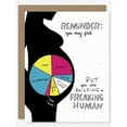 thumbnail image 1 of Pregnancy Reminder Card – Celebrating the Journey of Expecting Moms – Humorous Pie Chart Design – Perfect Gift for Baby Showers or Just Because, 1 of 2