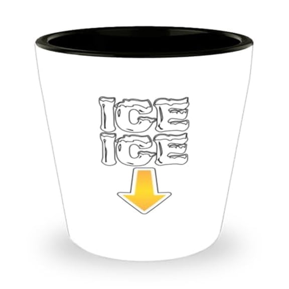 Pregnancy Shot Glass, Ice Ice, Expecting Gift, Mini Glassware, 1.5oz Cup